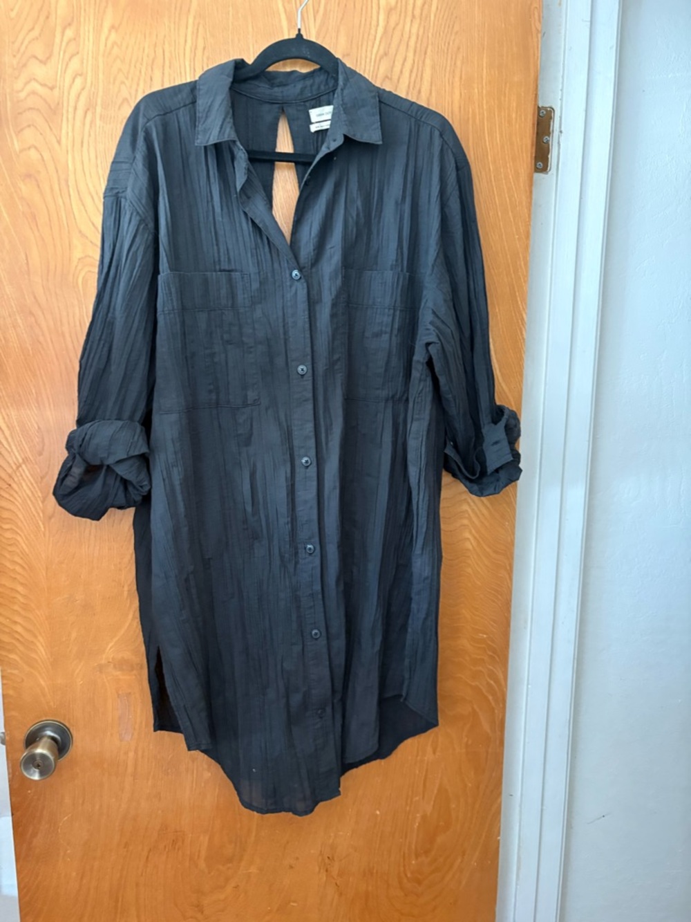 Urban Outfitters Charcoal gray oversized Shirt Dress M
